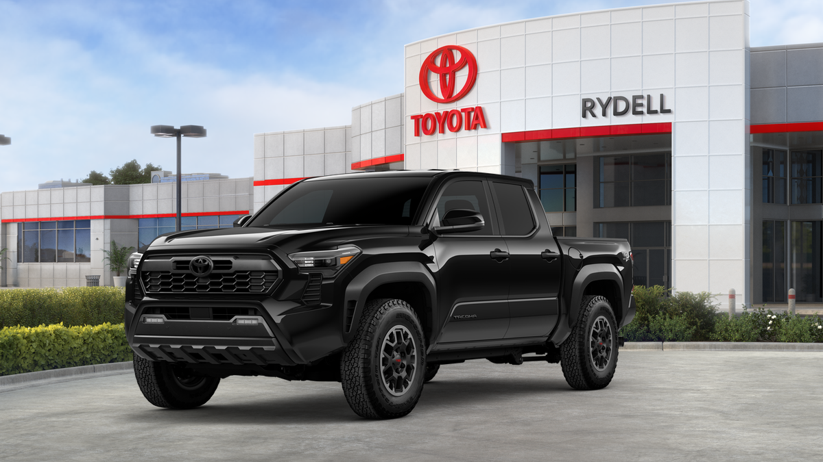 2026 Toyota Tacoma TRD Off-Road in Black — front three-quarter view