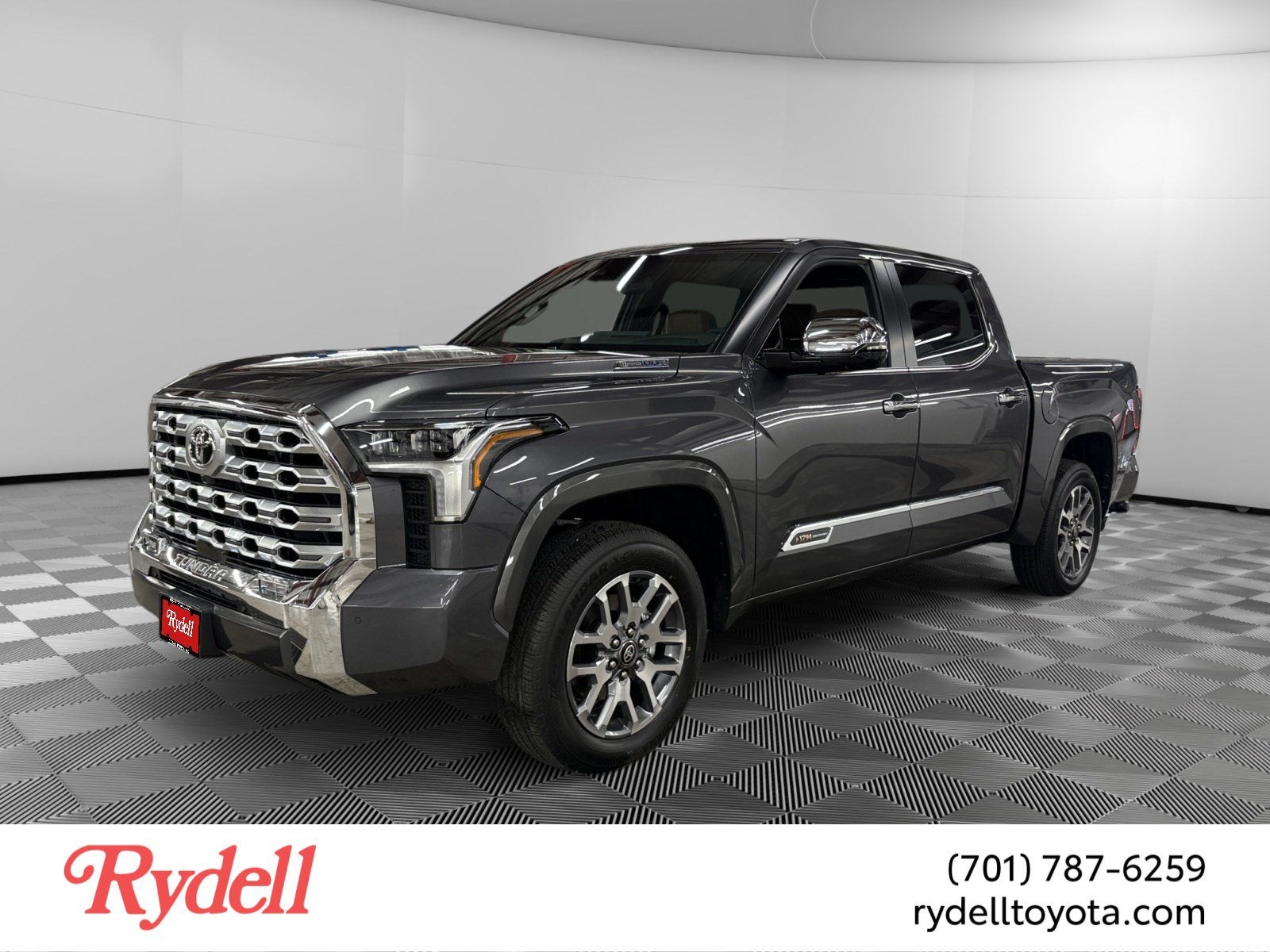 2026 Toyota Tundra i-FORCE MAX Tundra 1794 Edition in Magnetic Gray Metallic — front three-quarter view