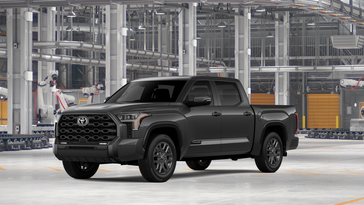 2026 Toyota Tundra Platinum in Magnetic Gray Metallic — front three-quarter view