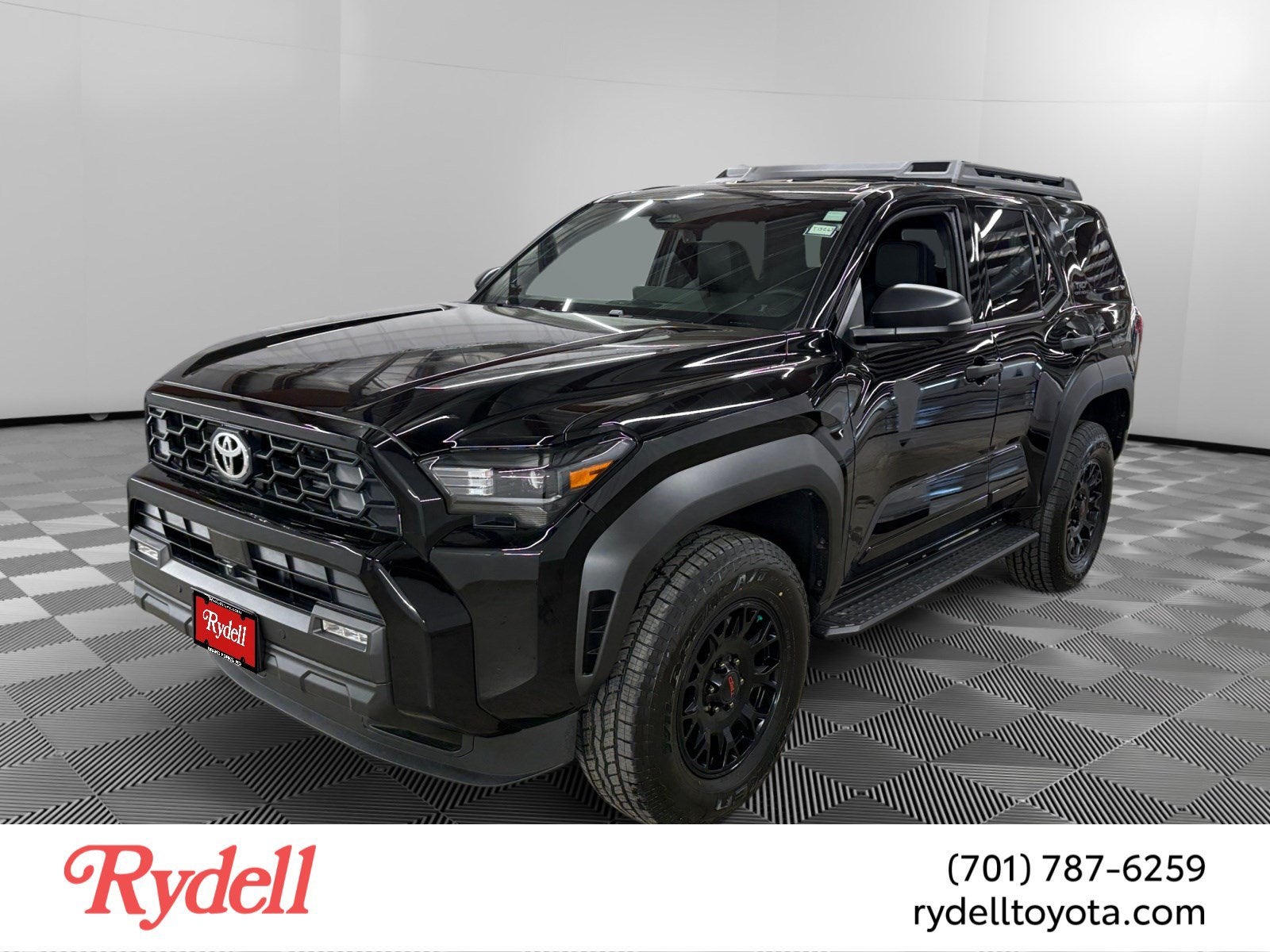 2026 Toyota 4Runner TRD Off-Road Premium in Black — front three-quarter view