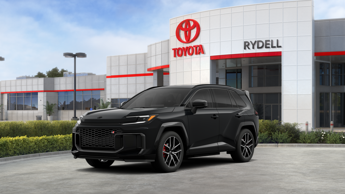 2026 Toyota RAV4 Plug-in Hybrid GR SPORT in Midnight Black Metallic — front three-quarter view