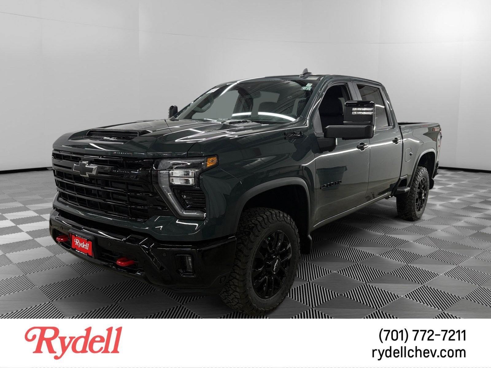 2026 Chevrolet Silverado 2500 HD LT in Cypress Gray — front three-quarter view