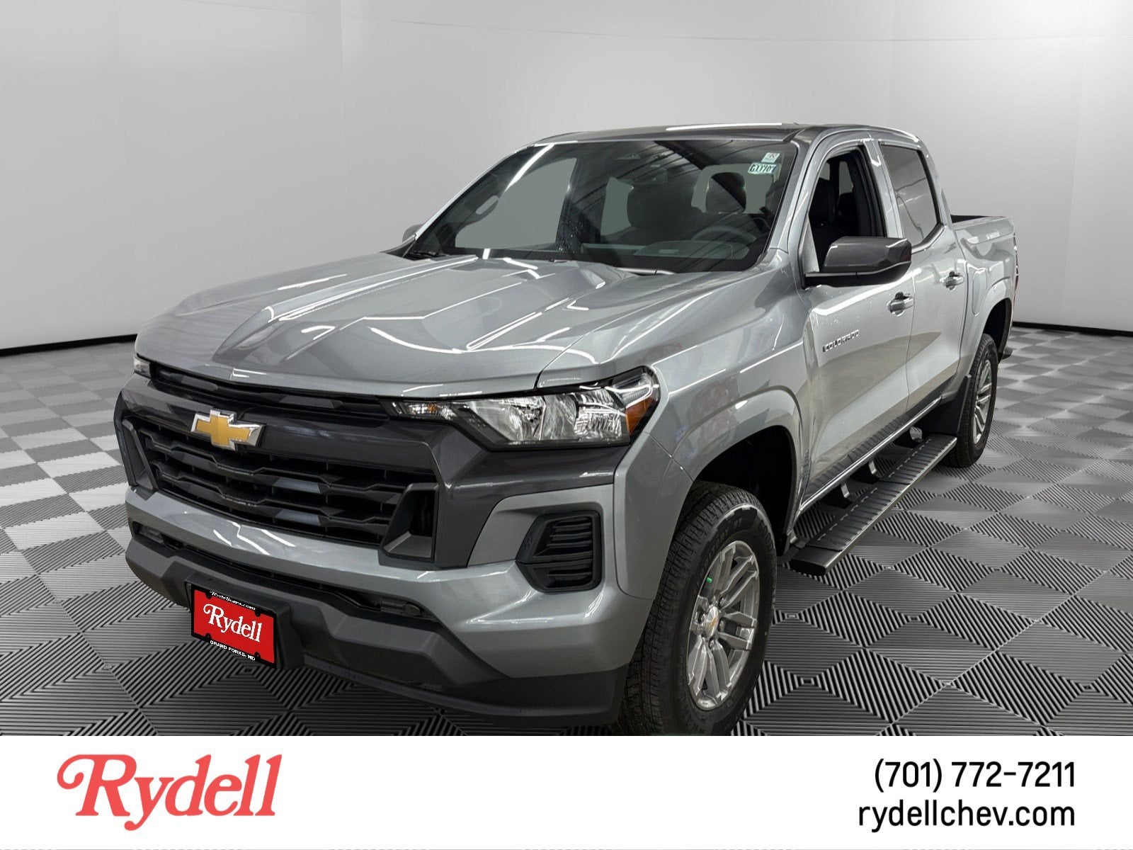2026 Chevrolet Colorado LT in Sterling Gray Metallic — front three-quarter view