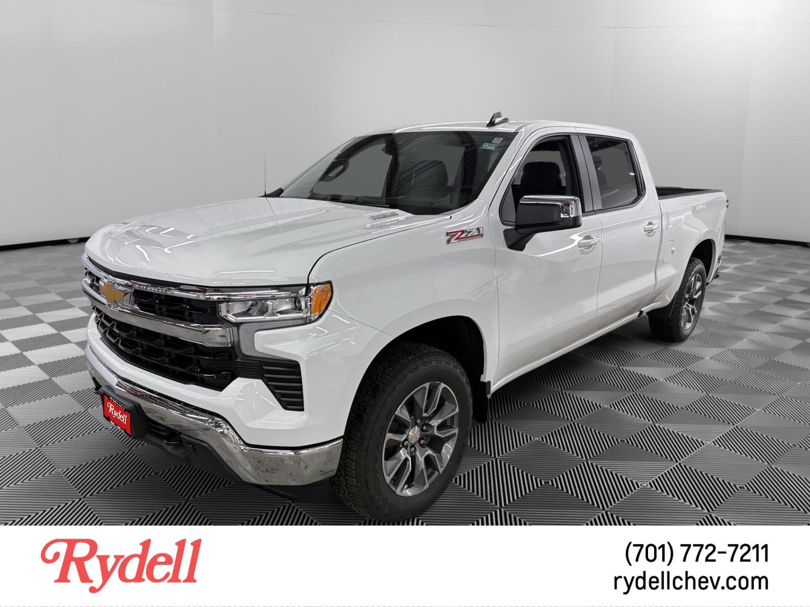 2026 Chevrolet Silverado 1500 LT in Summit White — front three-quarter view