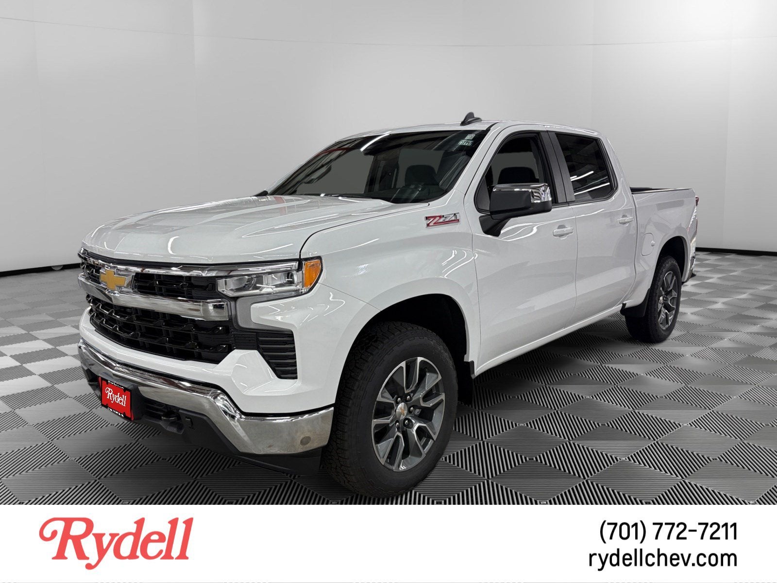 2026 Chevrolet Silverado 1500 LT in Summit White — front three-quarter view