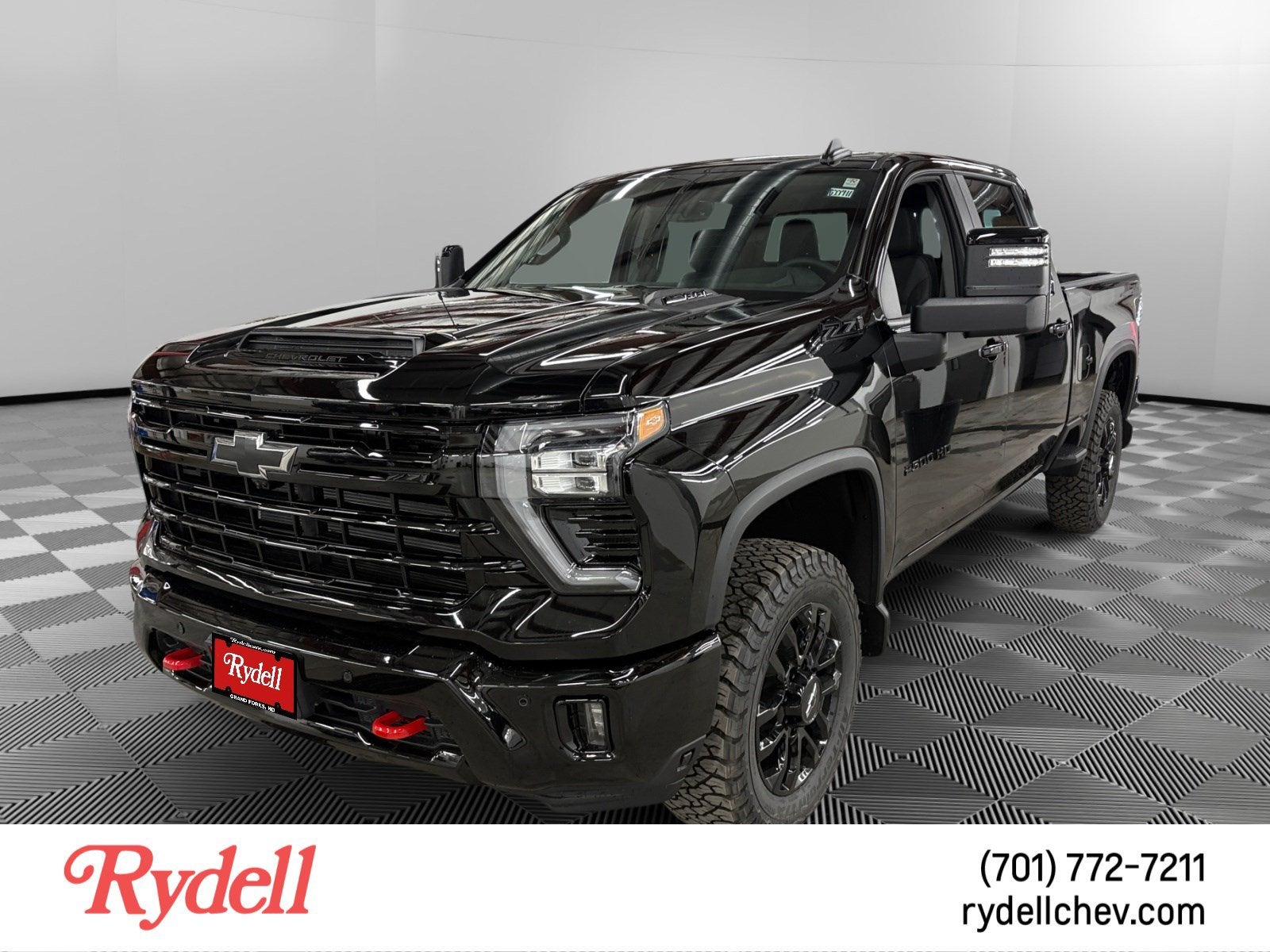 2026 Chevrolet Silverado 2500 HD LT in Black — front three-quarter view