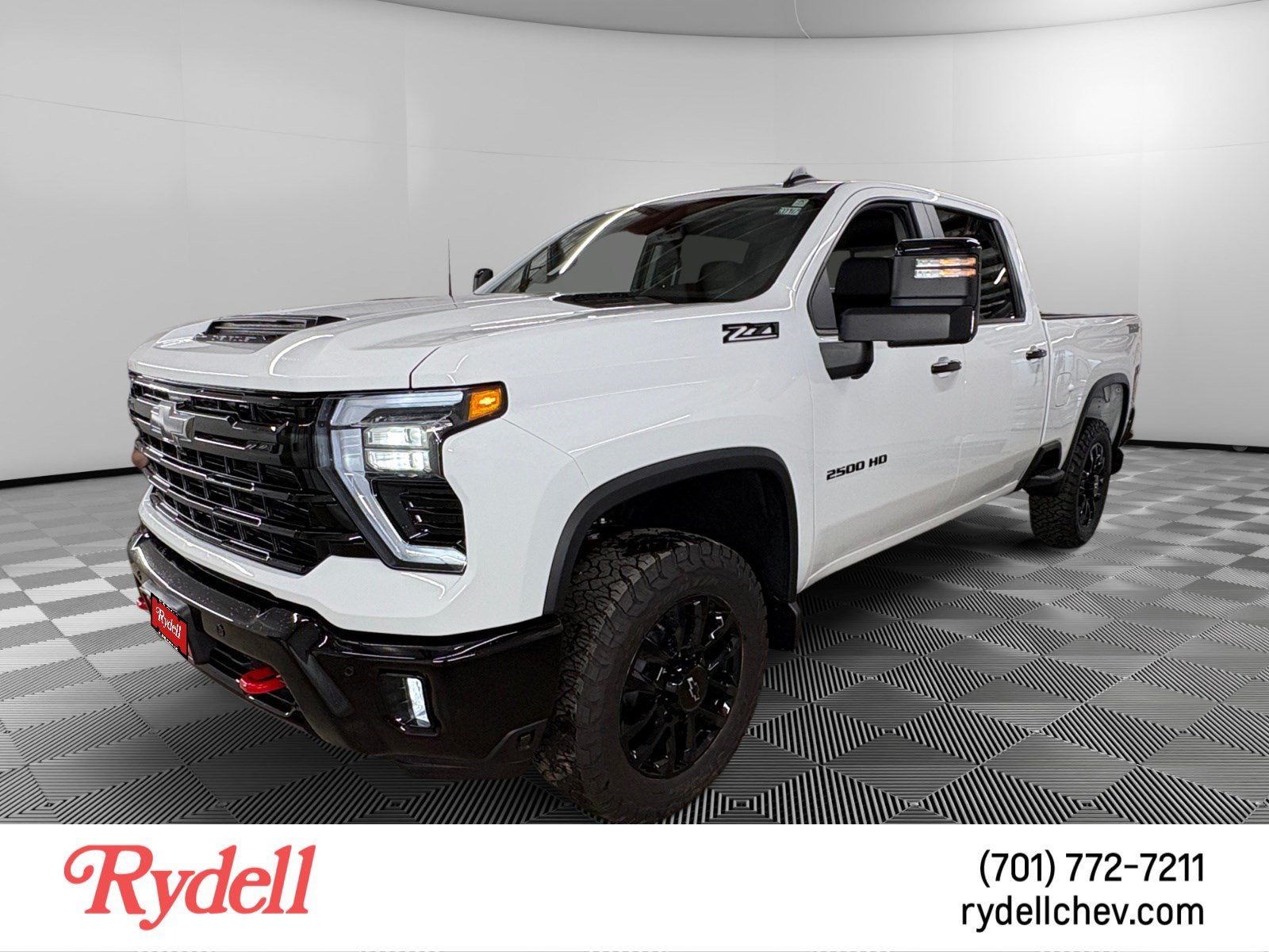 2026 Chevrolet Silverado 2500 HD LT in Summit White — front three-quarter view