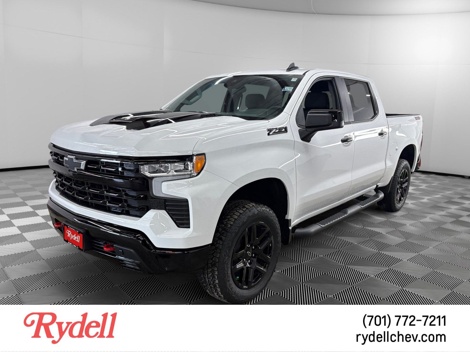 2026 Chevrolet Silverado 1500 LT Trail Boss in Summit White — front three-quarter view