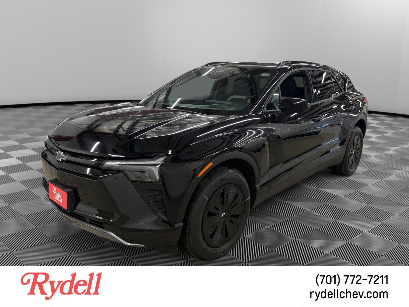 2025 Chevrolet Blazer EV LT in Black — front three-quarter view