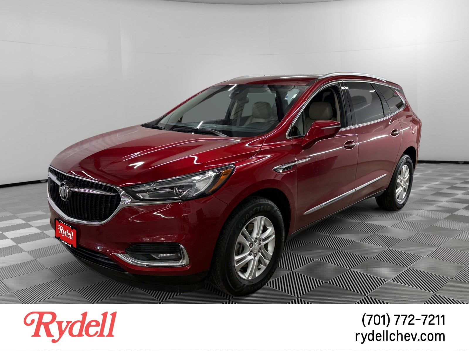 2019 Buick Enclave Premium in Includes Pitch Dark Night Lower Exterior Accent Color. — front three-quarter view