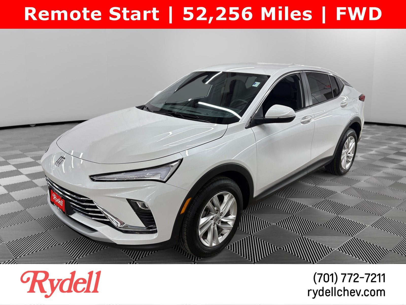 2024 Buick Envista Preferred in White Frost Tricoat — front three-quarter view