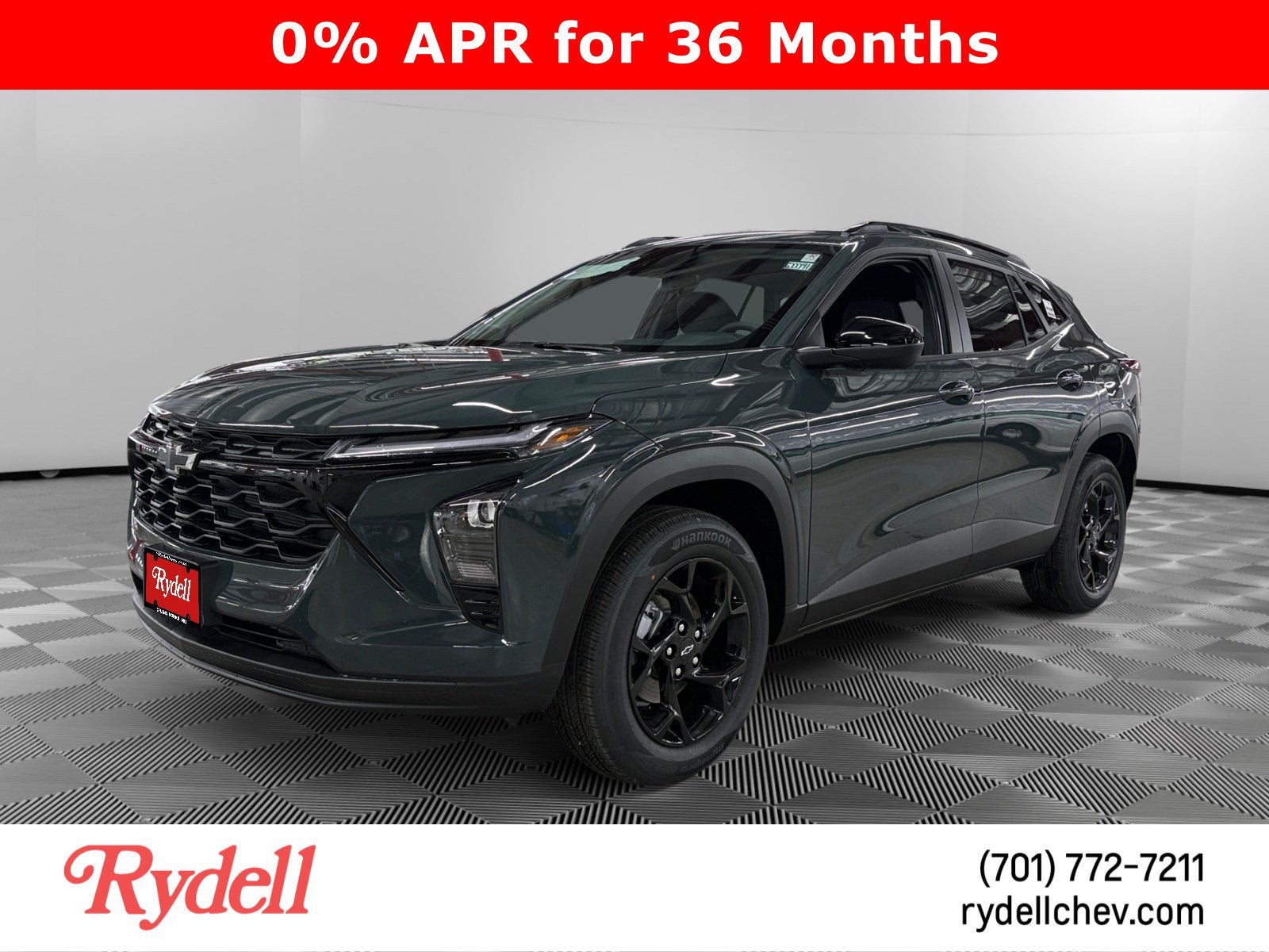 2026 Chevrolet Trax LT in Cypress Gray — front three-quarter view