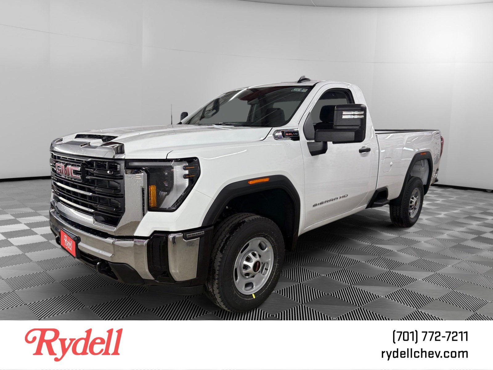 2026 GMC Sierra 2500 HD Pro in Summit White — front three-quarter view