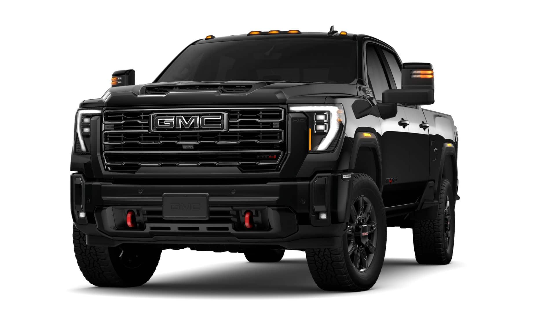 2026 GMC Sierra 3500 HD AT4 in Onyx Black — front three-quarter view