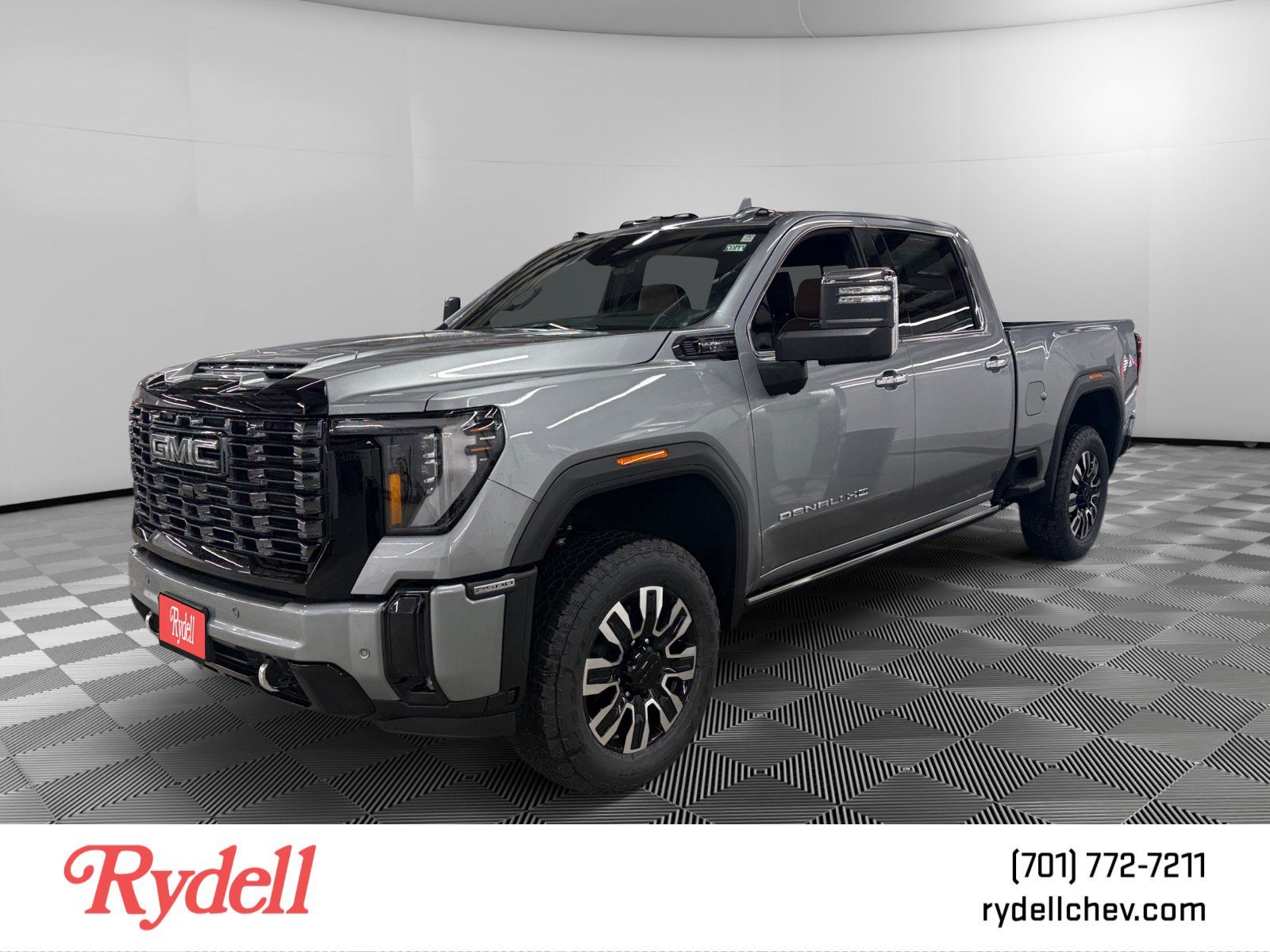2026 GMC Sierra 2500 HD Denali Ultimate in Sterling Metallic — front three-quarter view