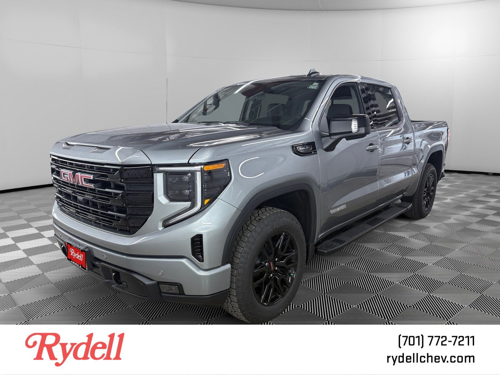 2026 GMC Sierra 1500 Elevation in Sterling Metallic — front three-quarter view