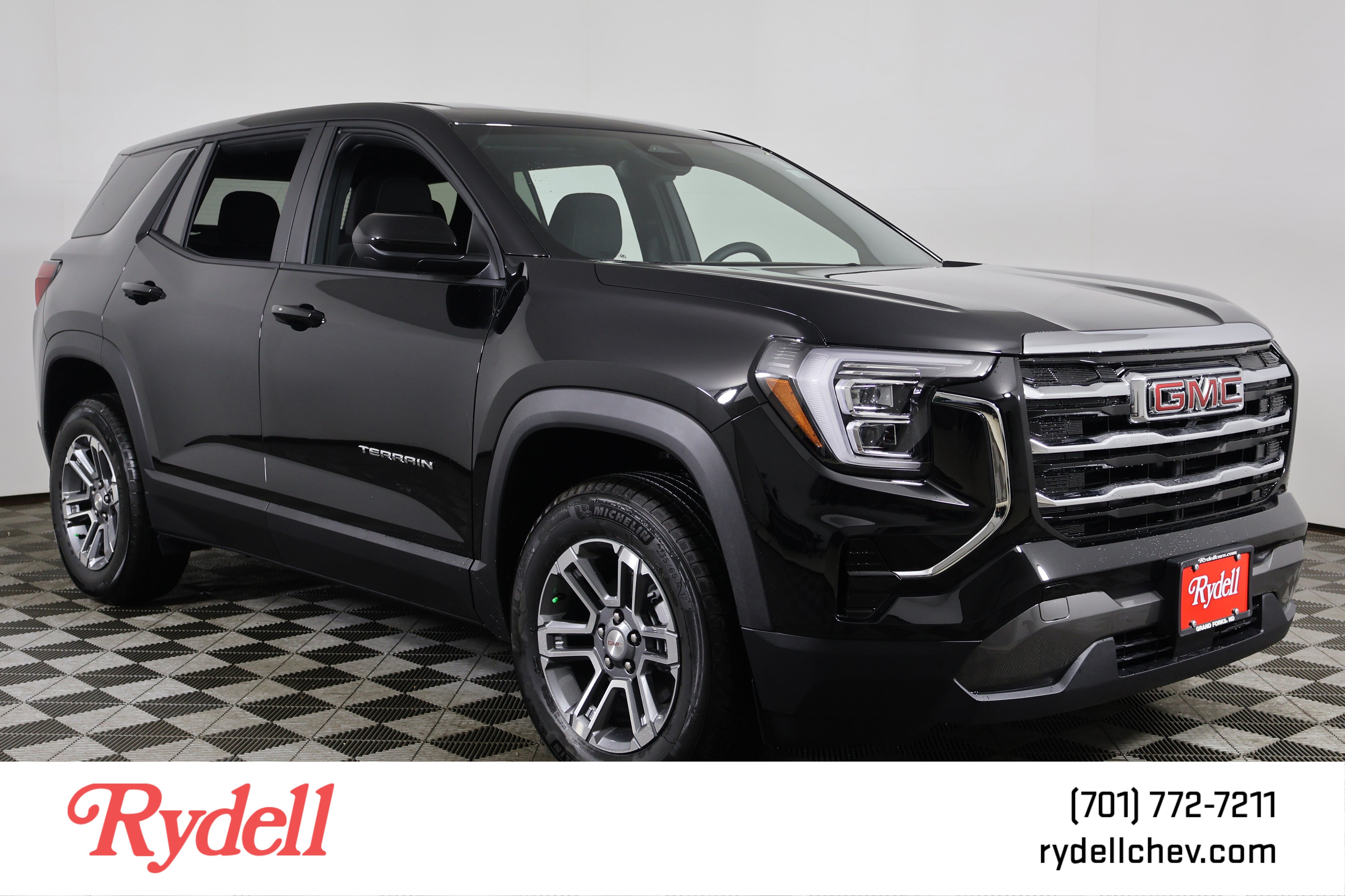 2026 GMC Terrain Elevation in Ebony Twilight Metallic — front three-quarter view