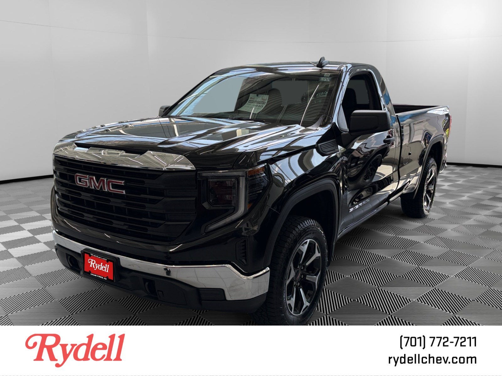 2026 GMC Sierra 1500 Pro in Onyx Black — front three-quarter view