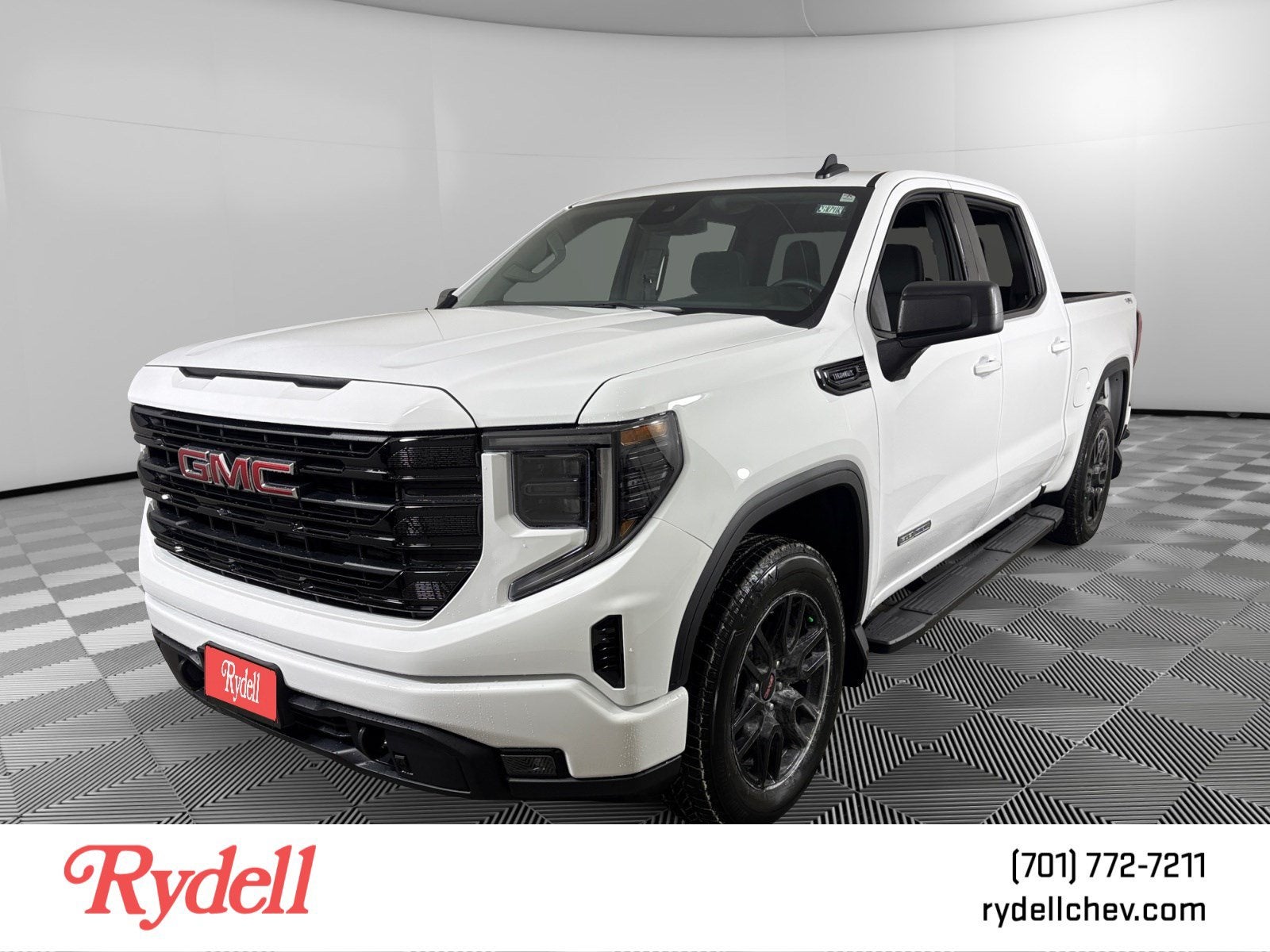 2026 GMC Sierra 1500 Elevation in Summit White — front three-quarter view