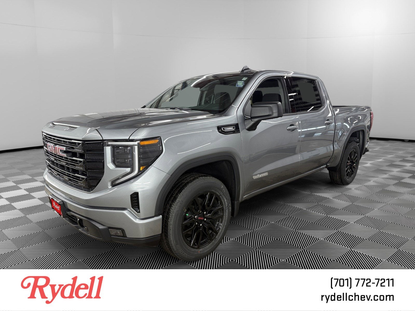 2026 GMC Sierra 1500 Elevation in Sterling Metallic — front three-quarter view