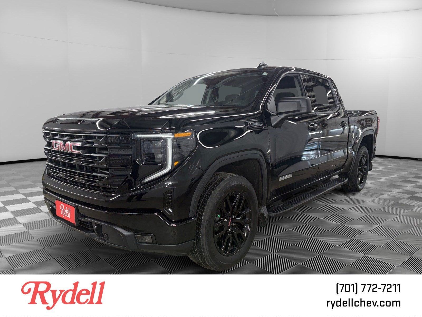 2026 GMC Sierra 1500 Elevation in Onyx Black — front three-quarter view