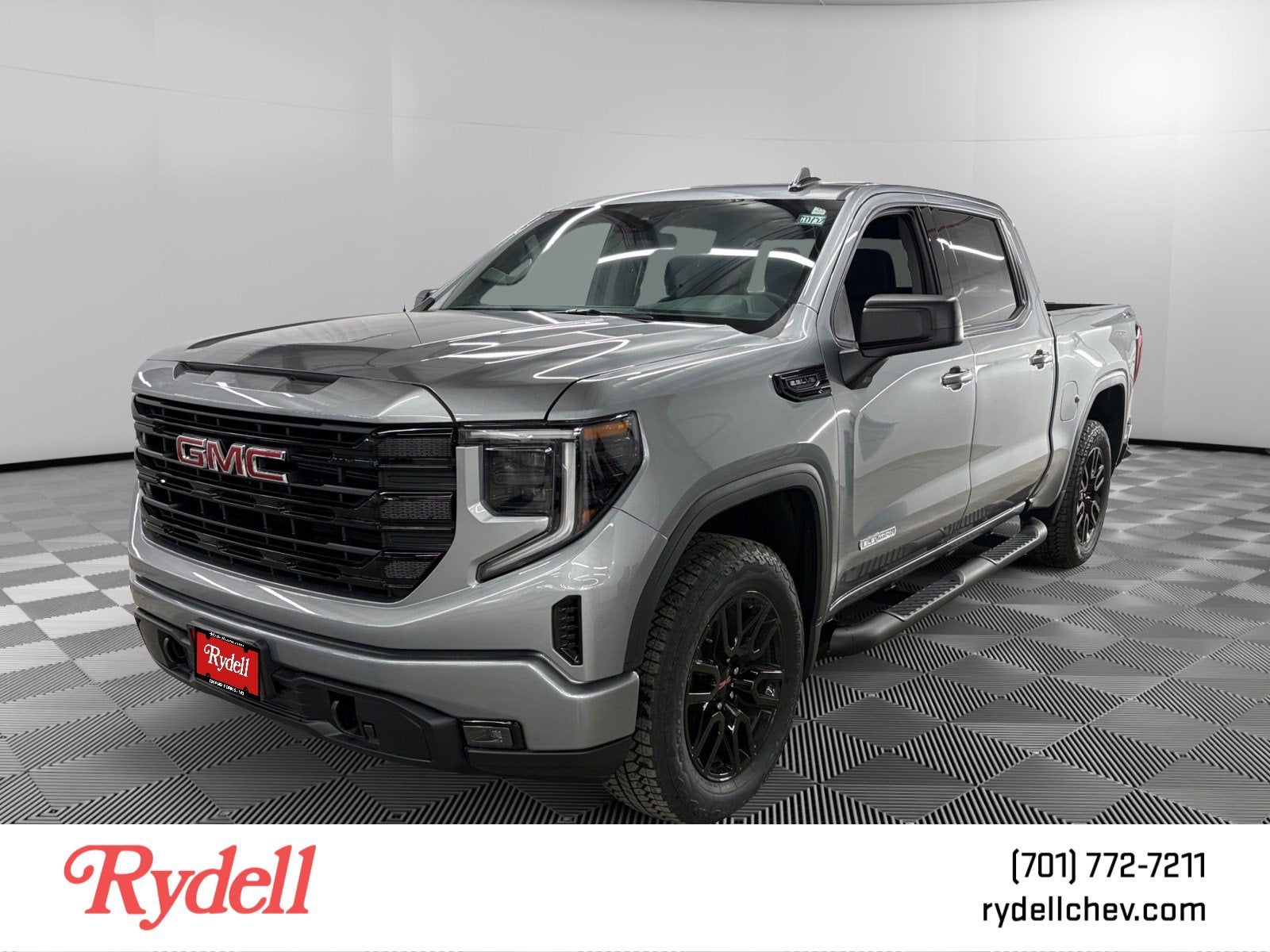 2026 GMC Sierra 1500 Elevation in Sterling Metallic — front three-quarter view