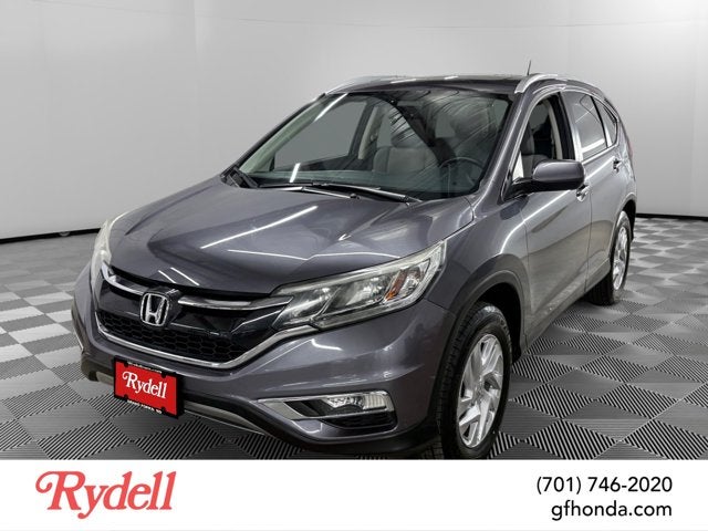 2016 Honda CR-V EX-L in Modern Steel Metallic — front three-quarter view