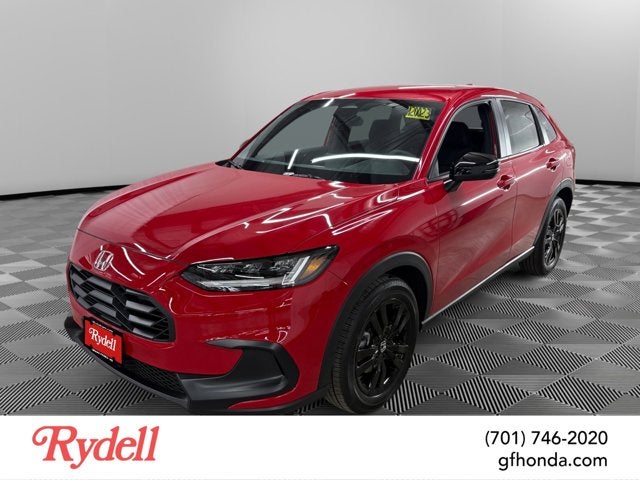 2027 Honda HR-V Sport in Milano Red — front three-quarter view