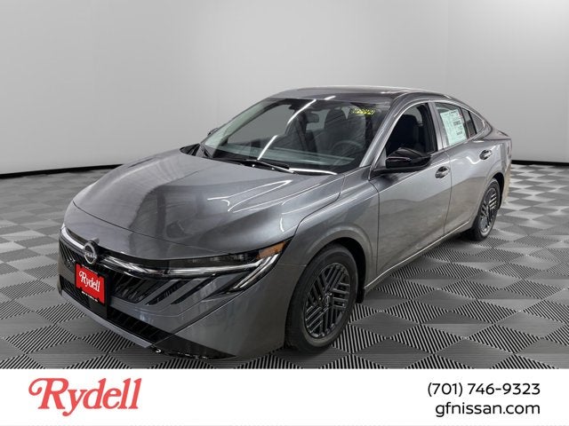 2026 Nissan Sentra SV in Gun Metallic — front three-quarter view